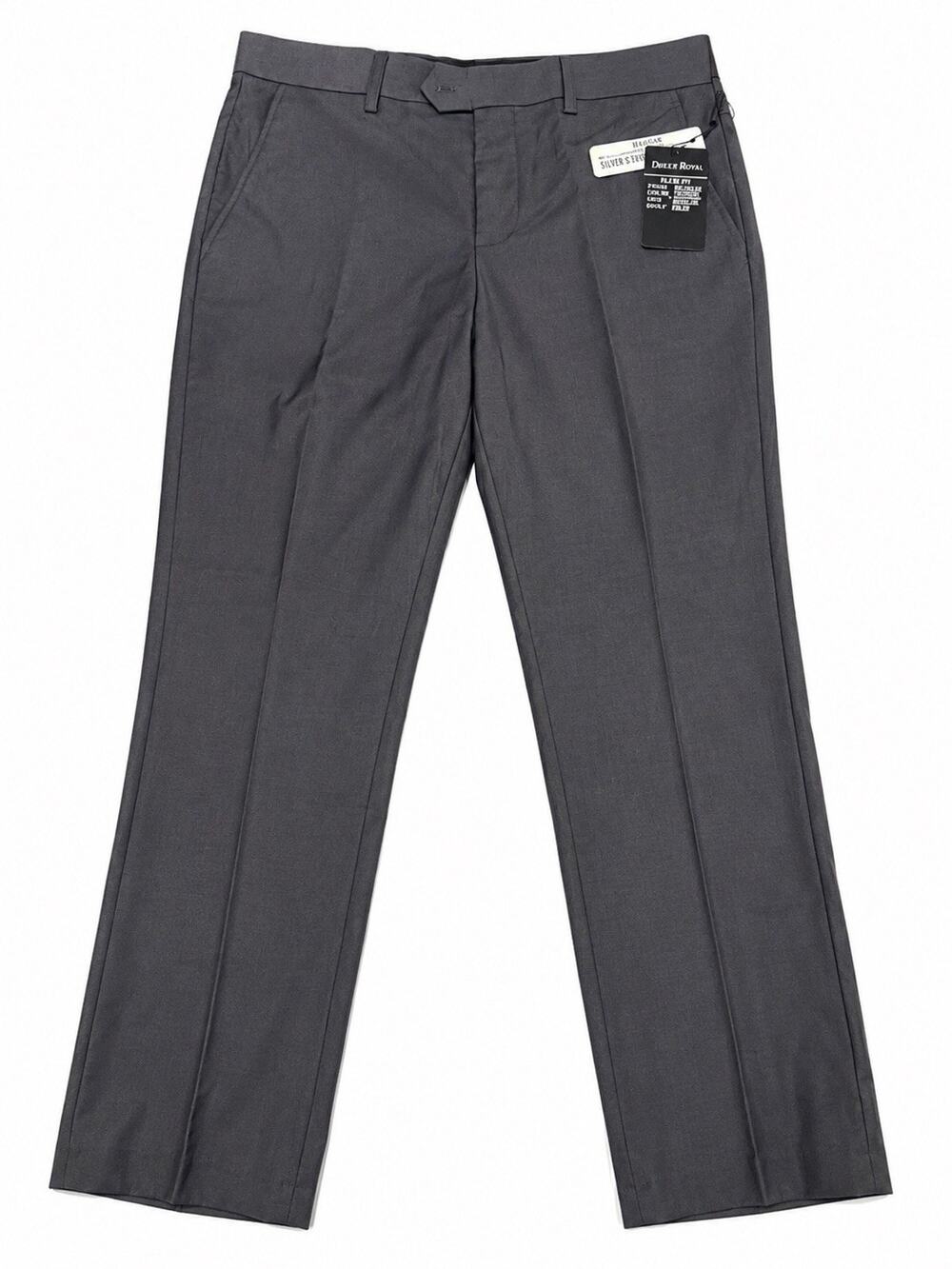 Dolce Roma Men’s Dress Pants Charcoal Gray Slim Fit 32x30 New With Tags